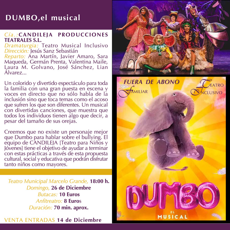 Hoy Sale A La Venta Las Entradas De Dumbo El Musical