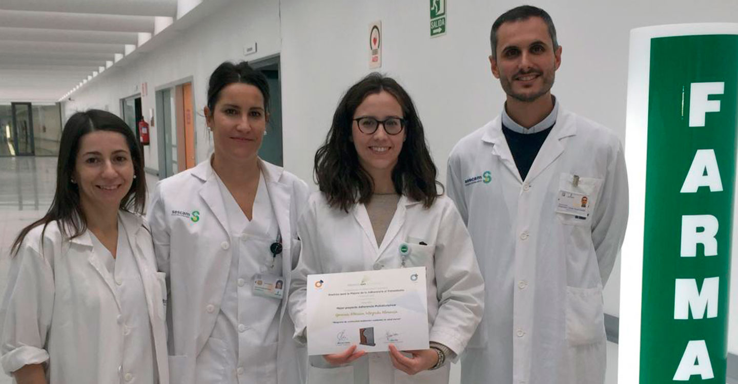 El servicio de Farmacia del Área Integrada de Almansa, finalista en unos premios nacionales que reconocen proyectos de adherencia al tratamiento