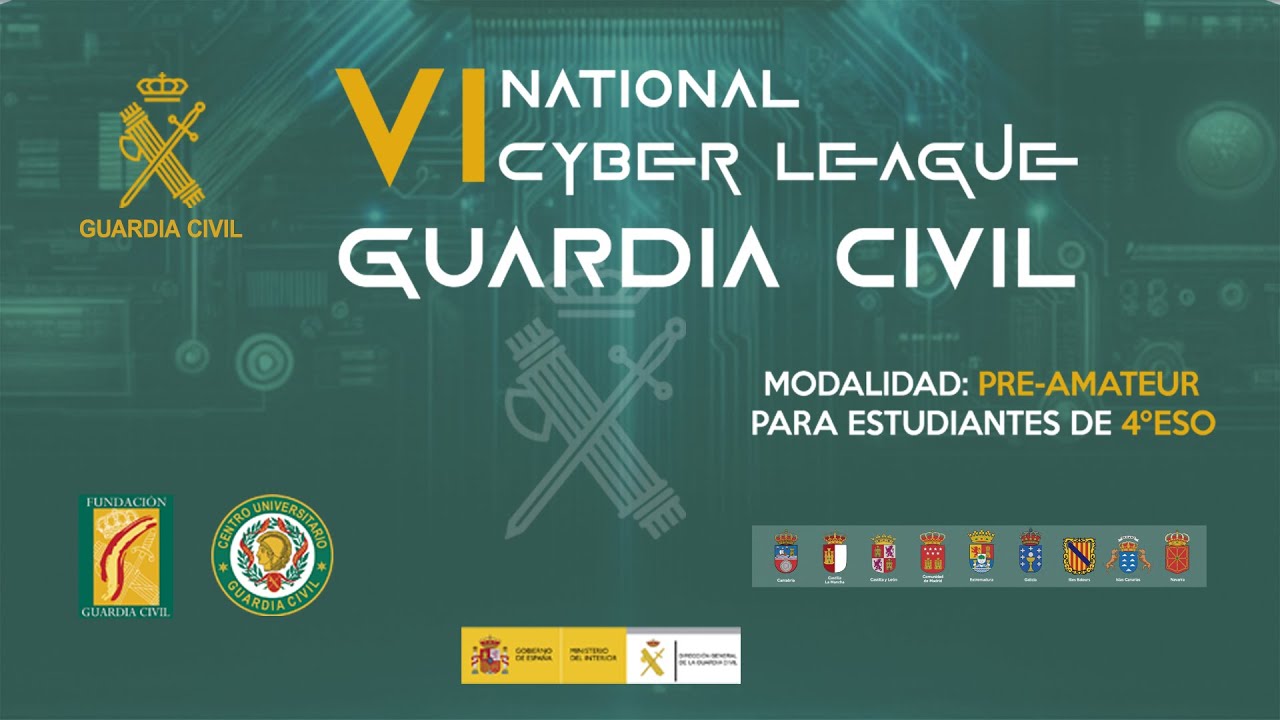 Abierto el plazo de inscripción en la VI CIBERLIGA de la Guardia Civil en modalidad pre-amateur