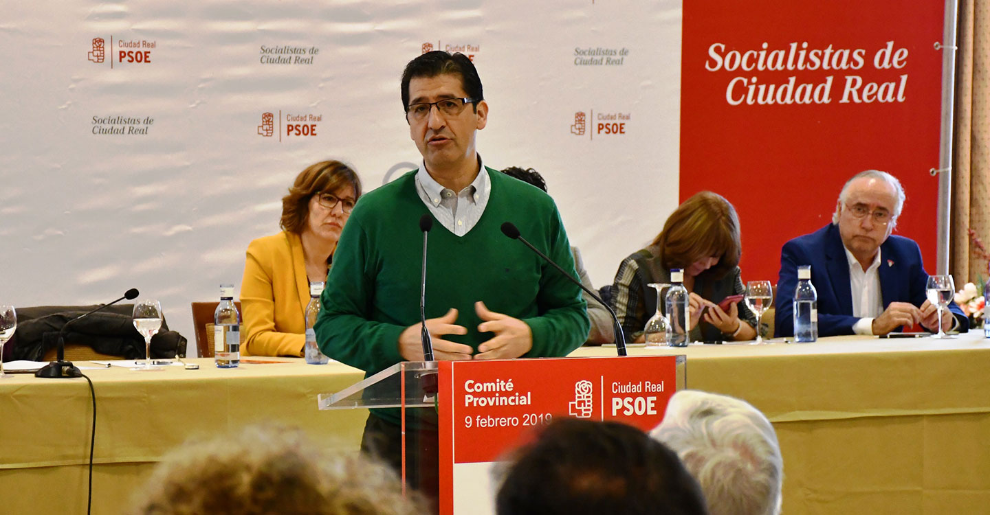 Caballero asegura que el PSOE de Ciudad Real afronta las elecciones de mayo en mejores condiciones que en 2015 tras haber cumplido con la ciudadanía