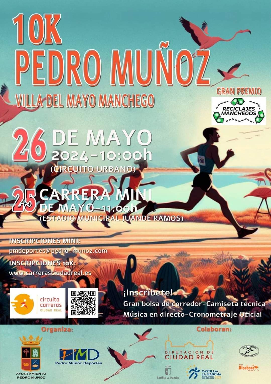 El 26 de mayo arranca la 10K  “Gran premio Reciclajes Manchegos ” en Pedro Muñoz