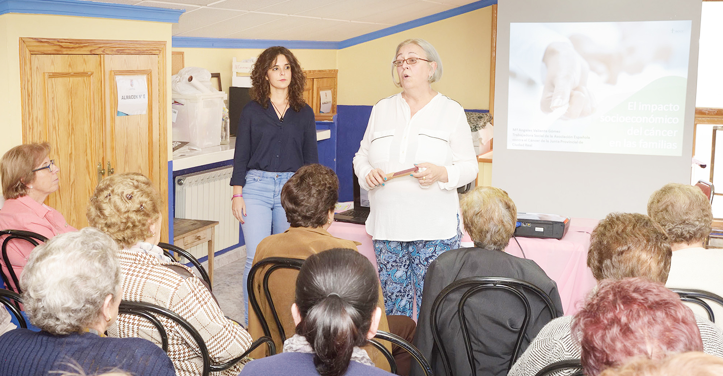 La AECC de Argamasilla de Alba organiza una charla sobre “El impacto socioeconómico del cáncer en la familia”