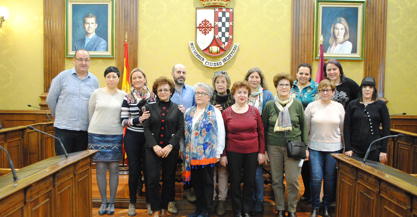 Jero Pascual, Isabel López, Mercedes López y Mancha Acoge, Premios Mujer Valdepeñas 2019