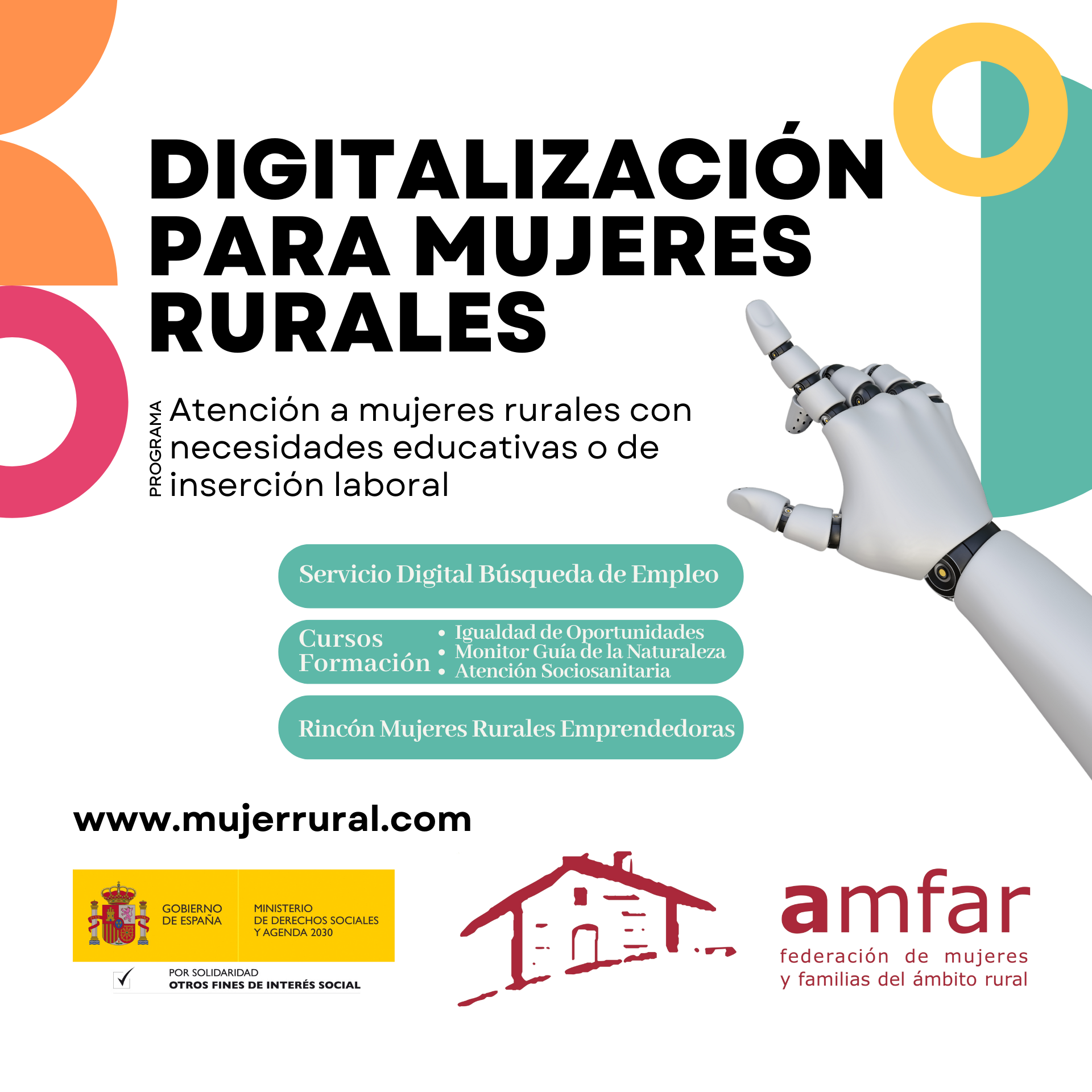 AMFAR abre el plazo de matrícula de 8 actividades formativas gratuitas para mujeres rurales