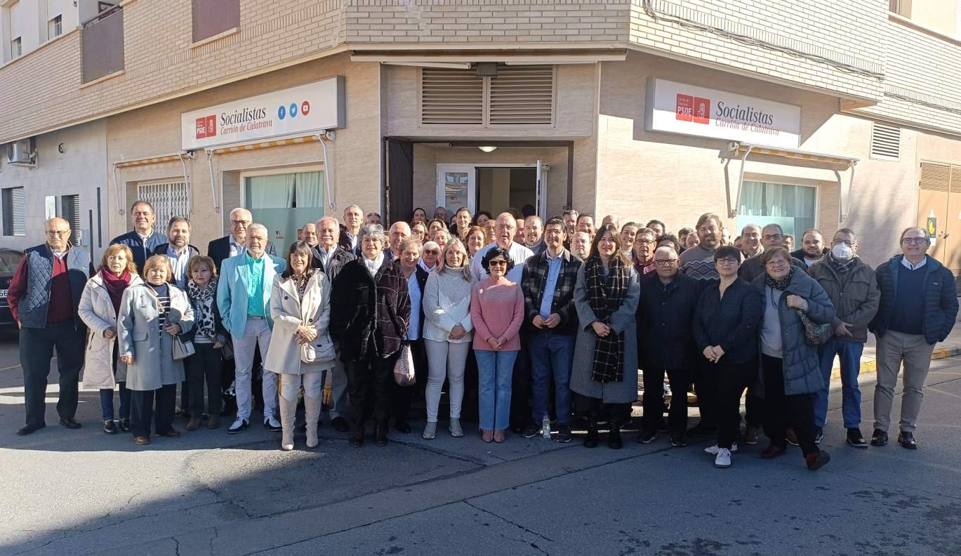 Caballero inaugura la nueva Casa del Pueblo de Carrión de Calatrava, que se une a la cincuentena de sedes que el PSOE tiene abiertas en la provincia “para servir a la ciudadanía”