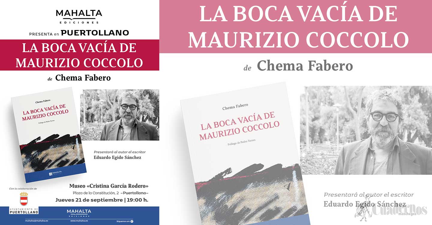 El novelista, dramaturgo y poeta Chema Fabero presenta en Puertollano su poemario ‘La boca vacía de Maurizio Coccolo’