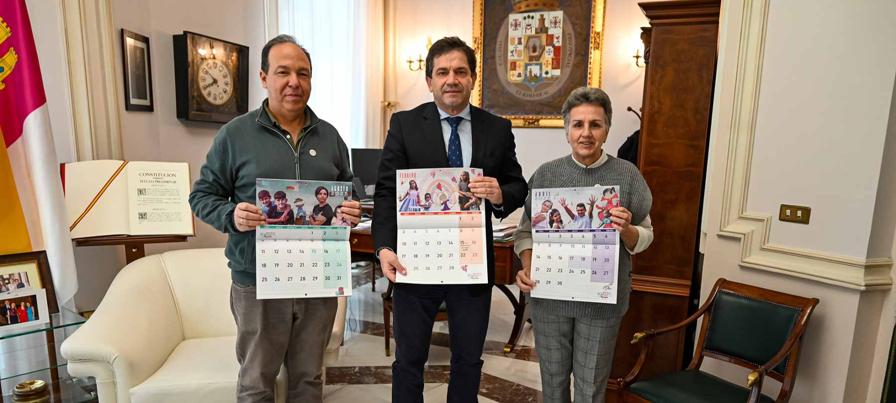 La Diputación ded Ciudad Real colabora con AFANION con la edición de 3.000 calendarios Solidarios en la Imprenta Provincial