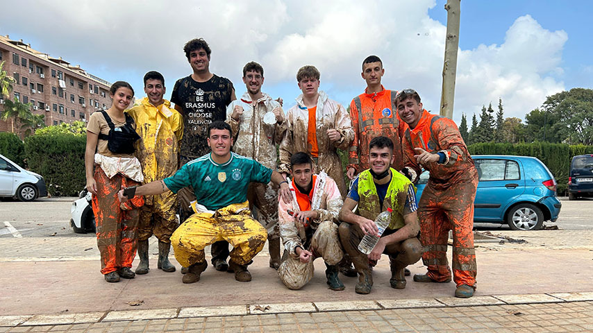 Estudiantes de la UCLM se movilizan para colaborar con las personas afectadas por la DANA