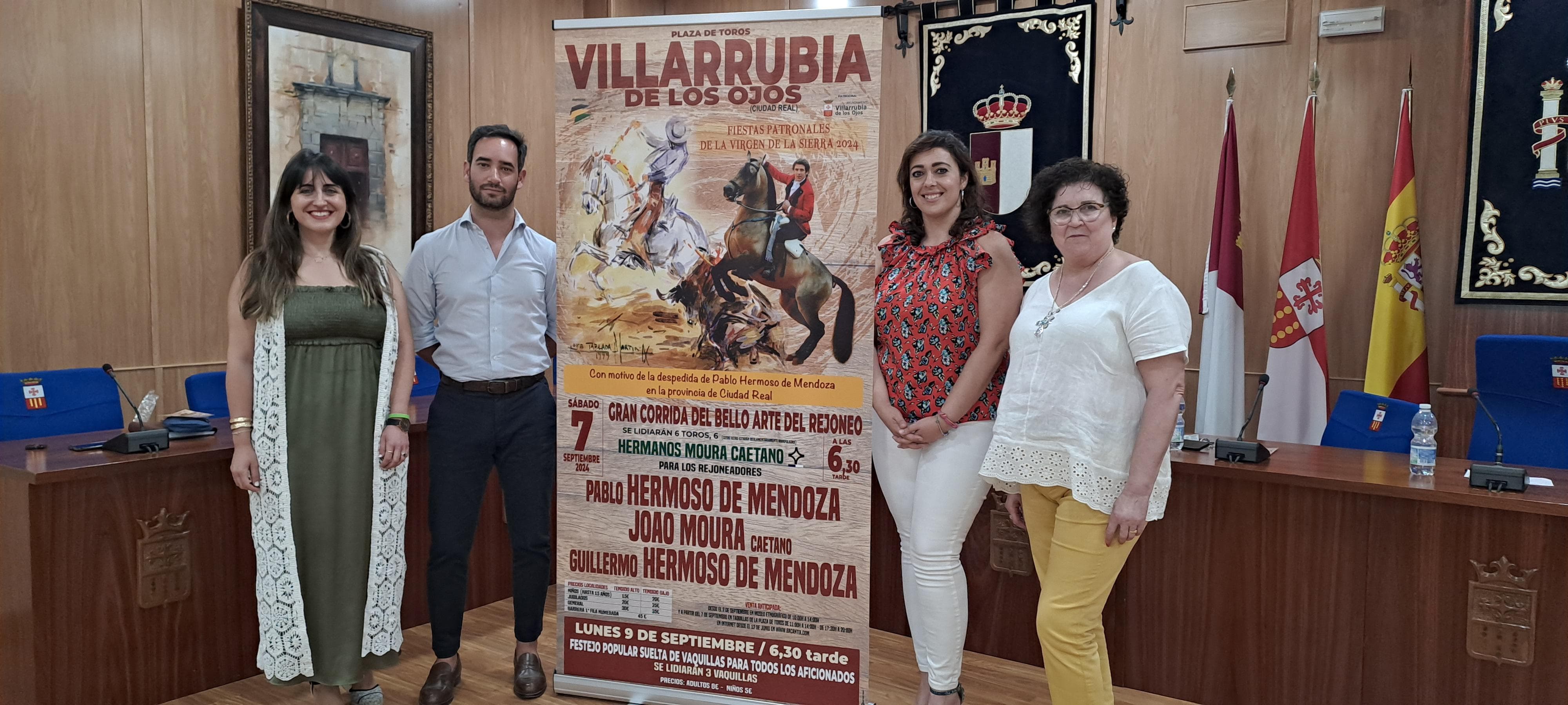 Los Hermoso de Mendoza y Joao Moura, en la gran Corrida de Rejones de la Feria Taurina de Villarrubia de los Ojos de septiembre