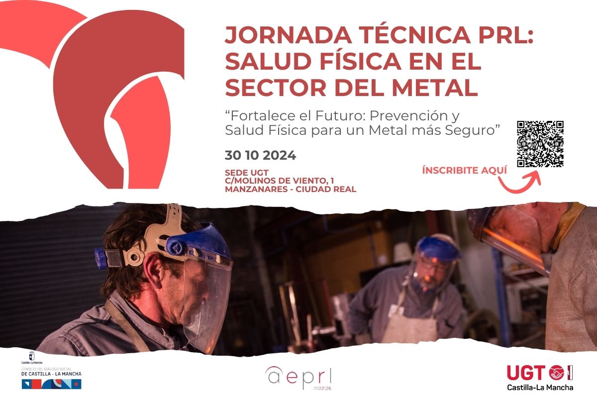 Una jornada de UGT CLM en Manzanares analizará los riesgos laborales en el sector del Metal