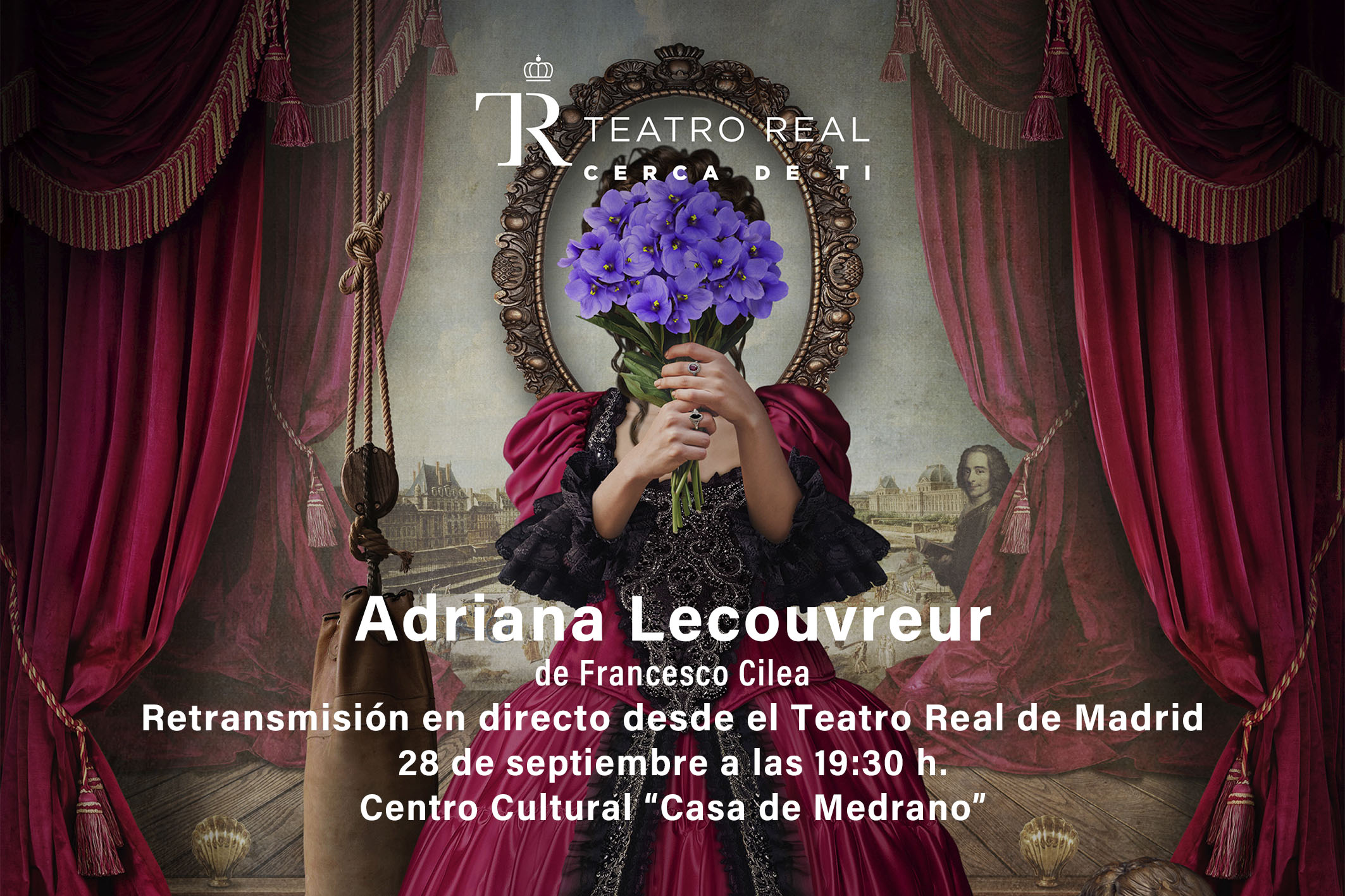 Noche de ópera en la Casa de Medrano con la retransmisión en directo de ‘Adriana Lecouvreur’ desde el Teatro Real