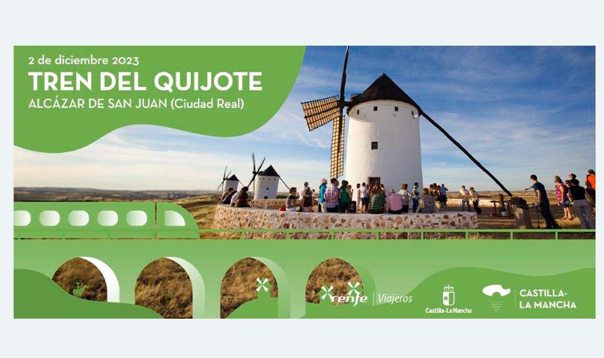 Renfe pone en marcha el Tren del Quijote, una nueva experiencia turística para conocer Alcázar de San Juan