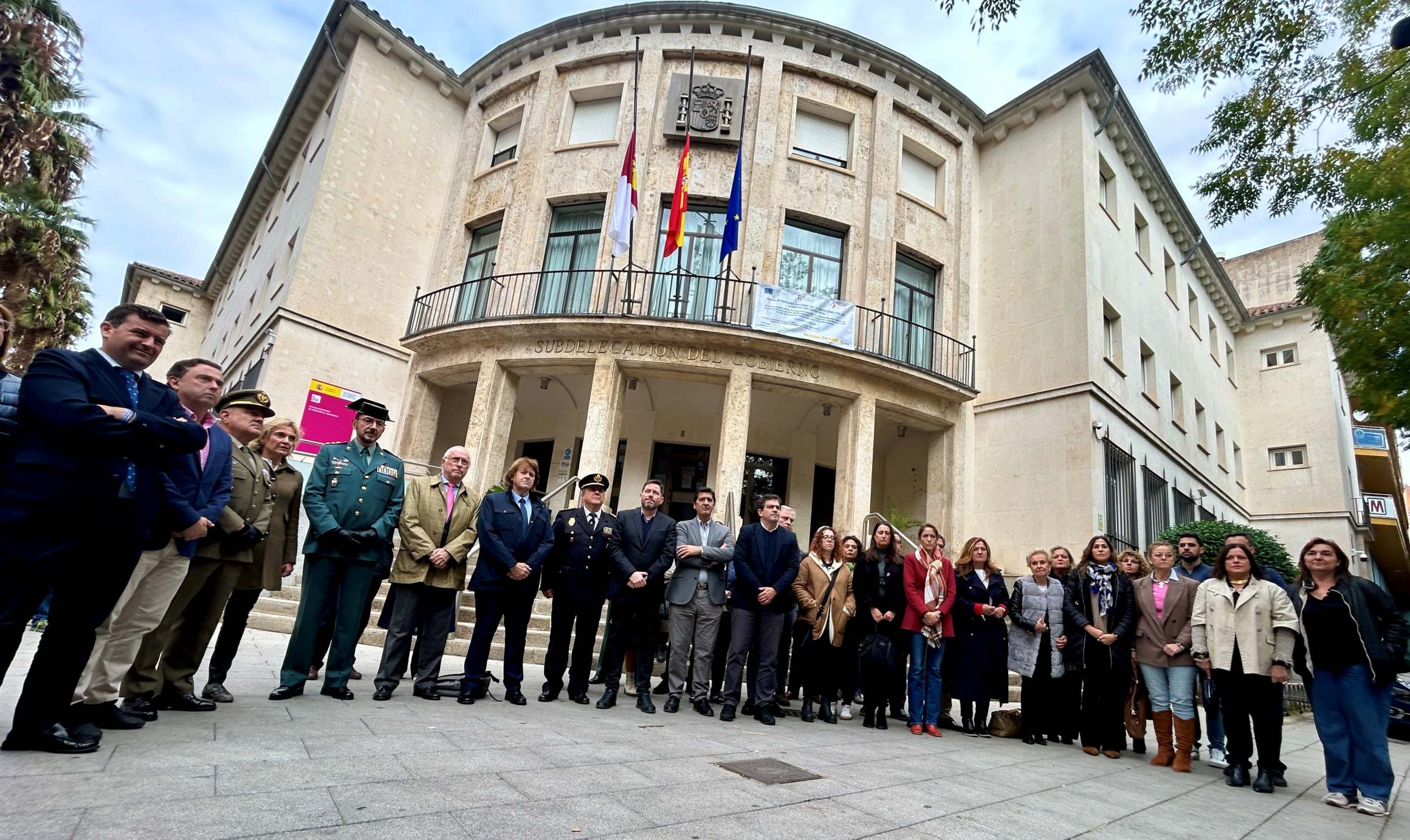 La Subdelegación del Gobierno en Ciudad Real guarda un minuto de silencio en memoria de las víctimas de la última DANA