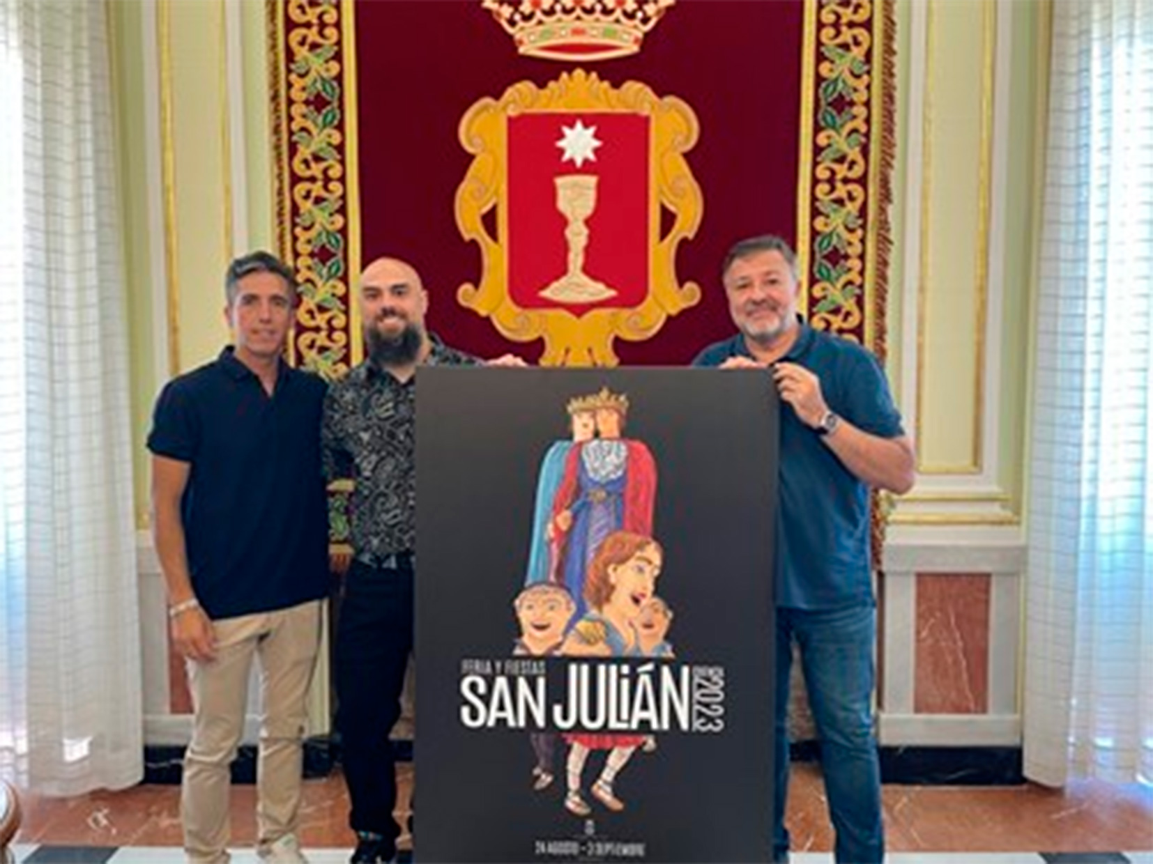 Arturo García Blanco presenta un cartel que reivindica el carácter más tradicional de las fiestas de San Julián