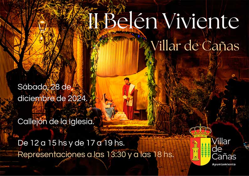 El Belén Viviente de Villar de Cañas se celebrará el próximo 28 de diciembre.