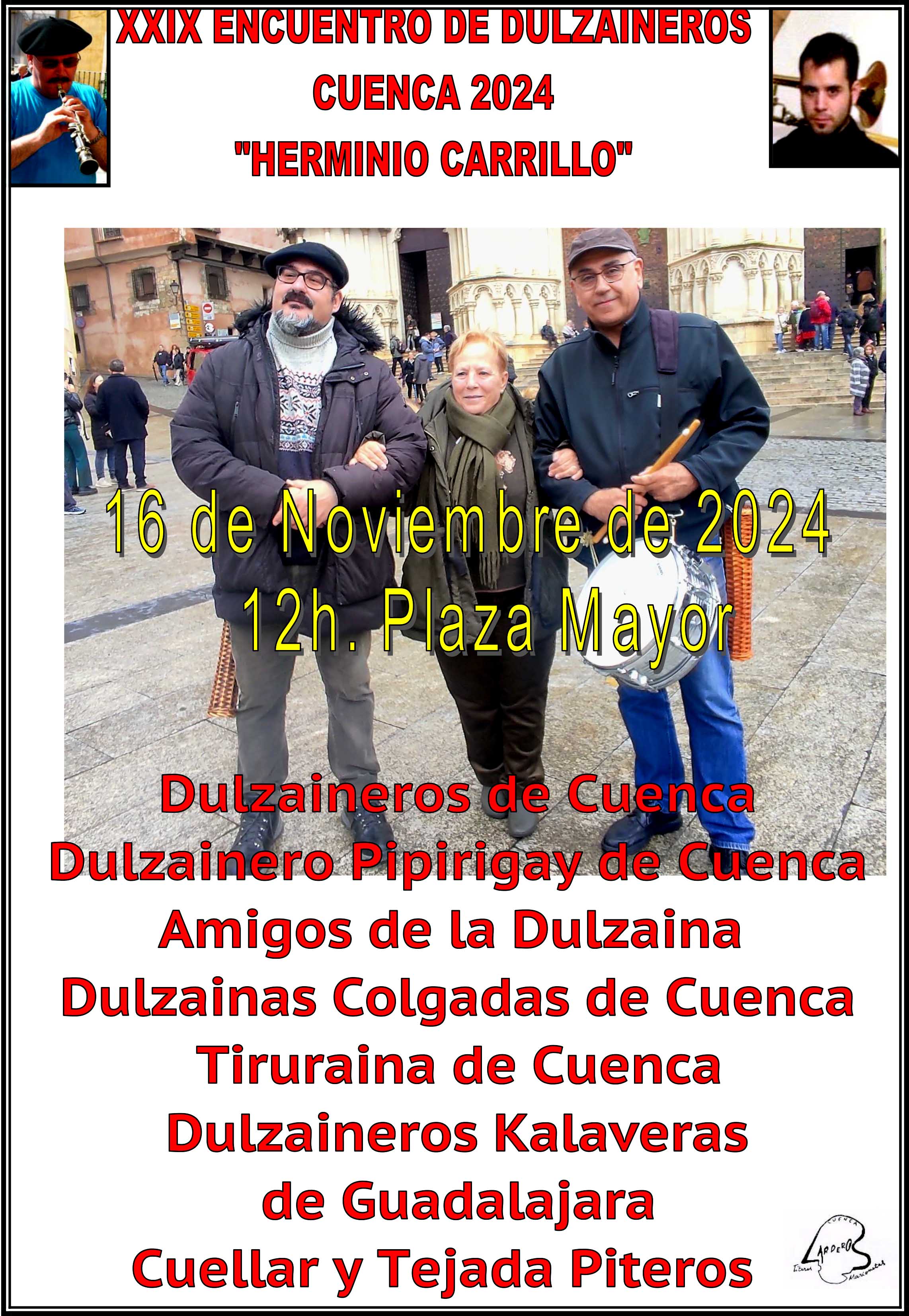 El XXIX Encuentro de Dulzaineros se celebrará en Cuenca este 16 de noviembre