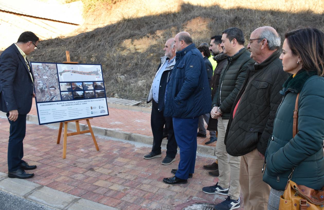 El Gobierno de Castilla-La Mancha y el Ayuntamiento de San Lorenzo de La Parrilla destinan más de 171.000 euros para el arreglo de la travesía de la localidad 