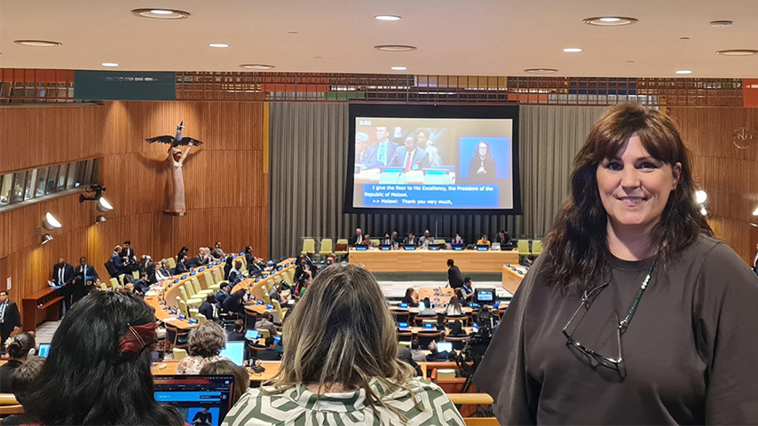 La profesora de la UCLM Natalia Simón Medina asiste a la Cumbre del Futuro de Naciones Unidas