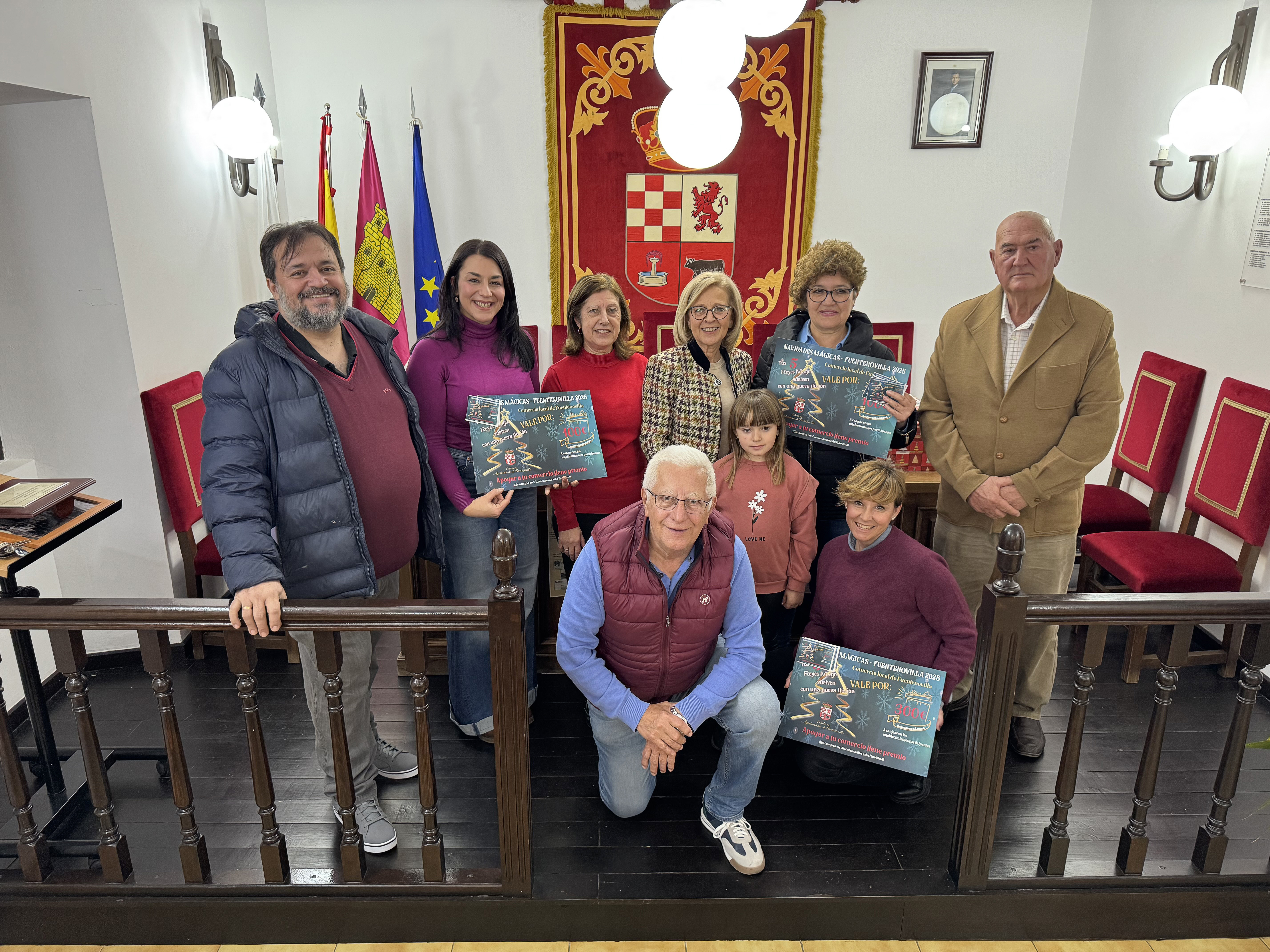 Los 'Cinco Reyes Magos' del comercio local han vuelto a Fuentenovilla este fin de semana