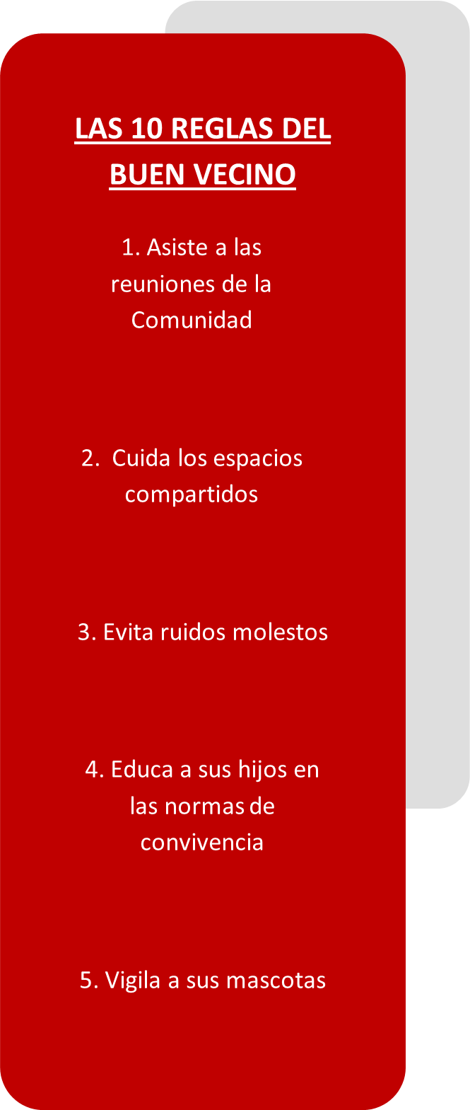 Reglas vecinos