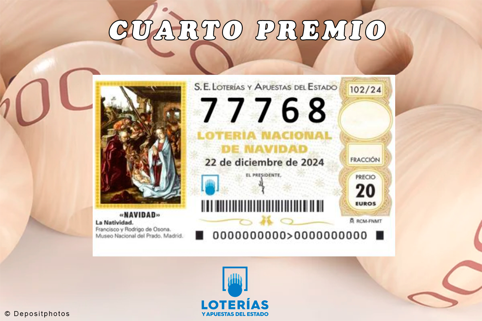 Ya está aquí el Cuarto Premio: 77768