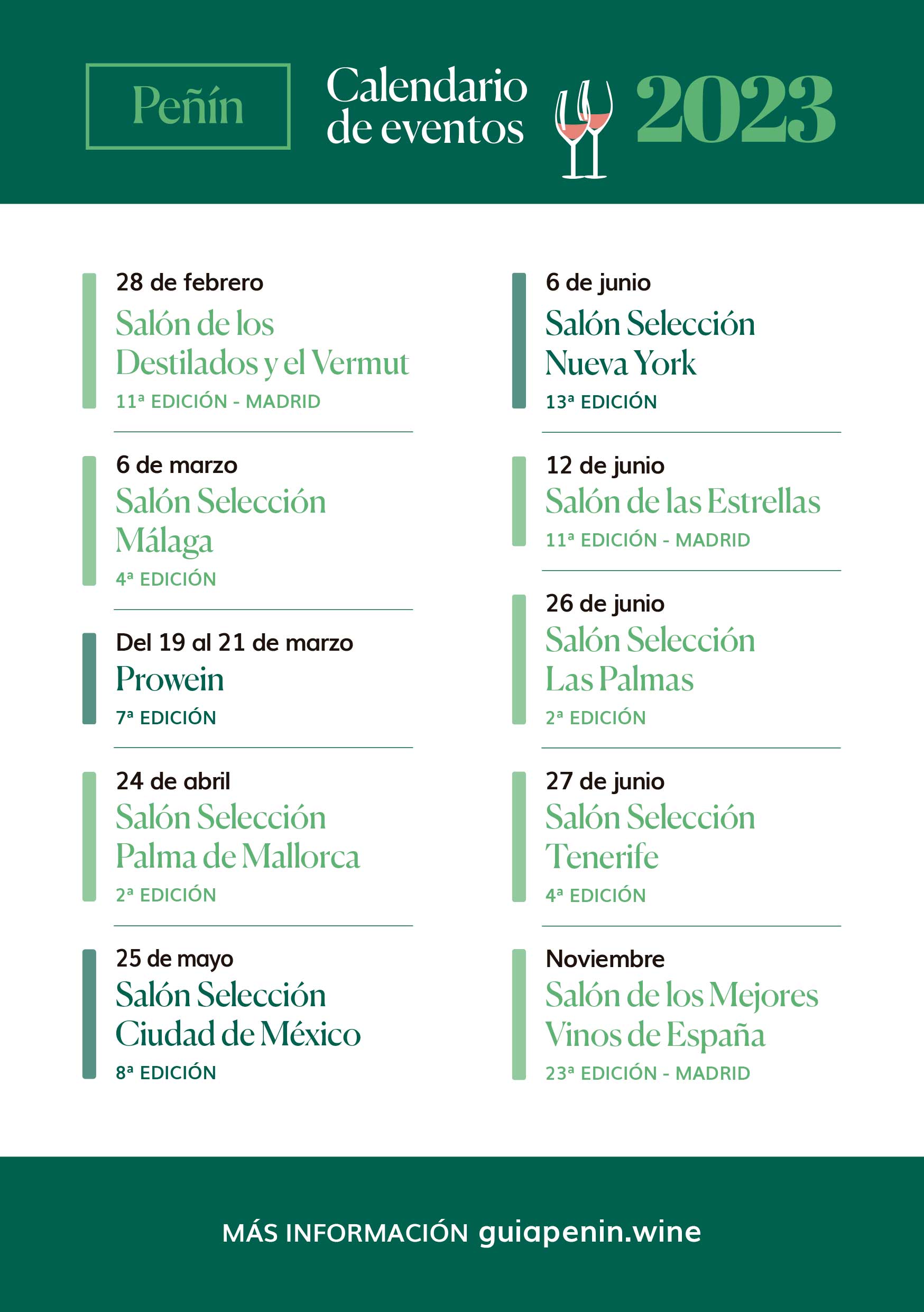 Calendario eventos Peñín