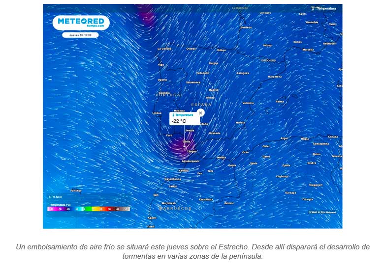 Una DANA afectará a España dejando lluvias de barro y tormentas fuertes