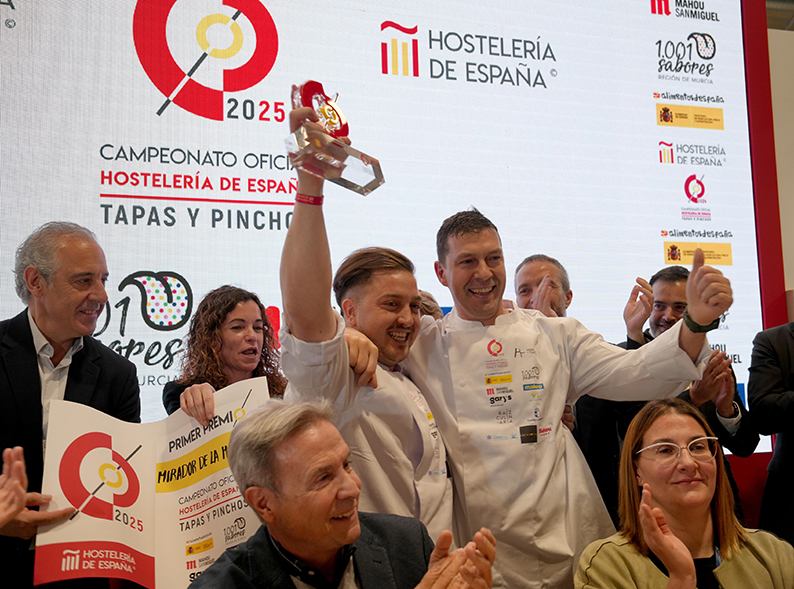 La tapa “Perdiz maíz y escabeche” de Jesús Iván Anaya ganadora del III Campeonato Oficial Hostelería de España - Tapas y Pinchos