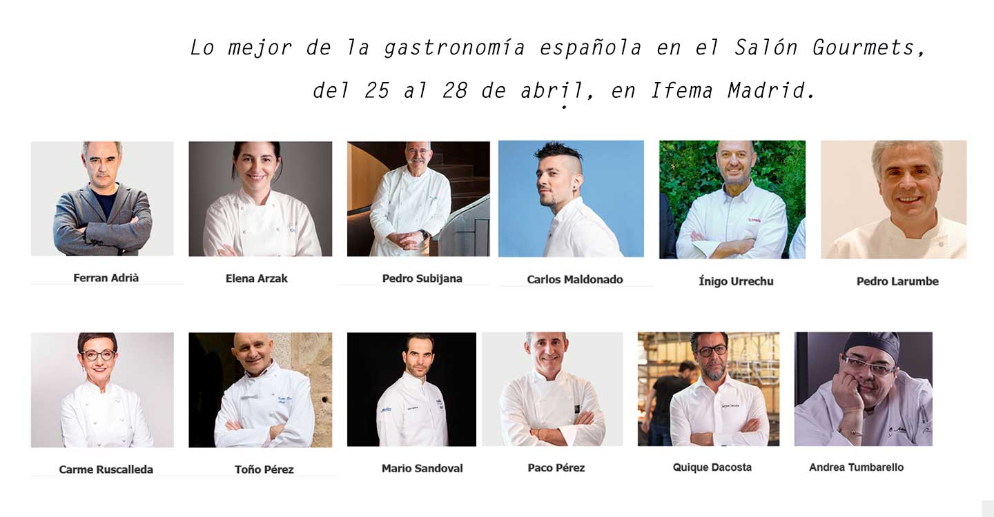 Lo mejor de la gastronomía española en el Salón Gourmets, del 25 al 28 de abril, en Ifema Madrid