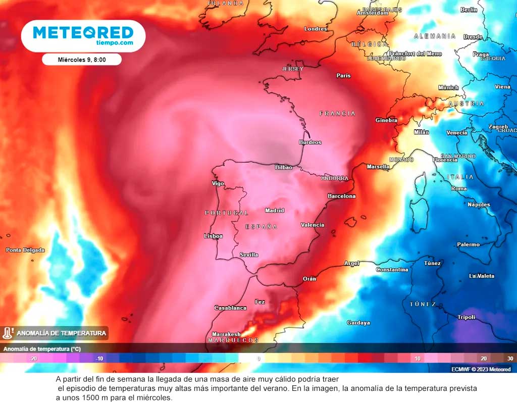 El tiempo en España la próxima semana: en unos días podría llegar la ola de calor más extrema del verano