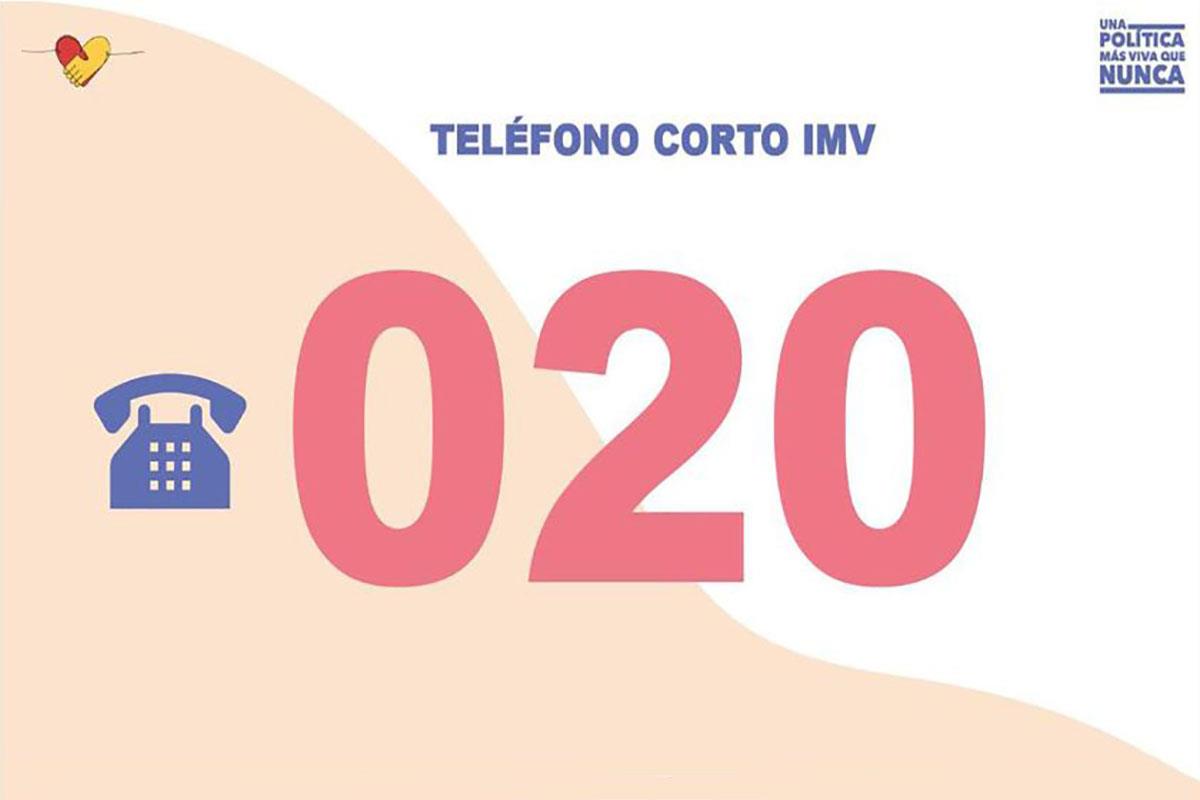 El teléfono 020 comienza a funcionar para facilitar el acceso al Ingreso Mínimo Vital