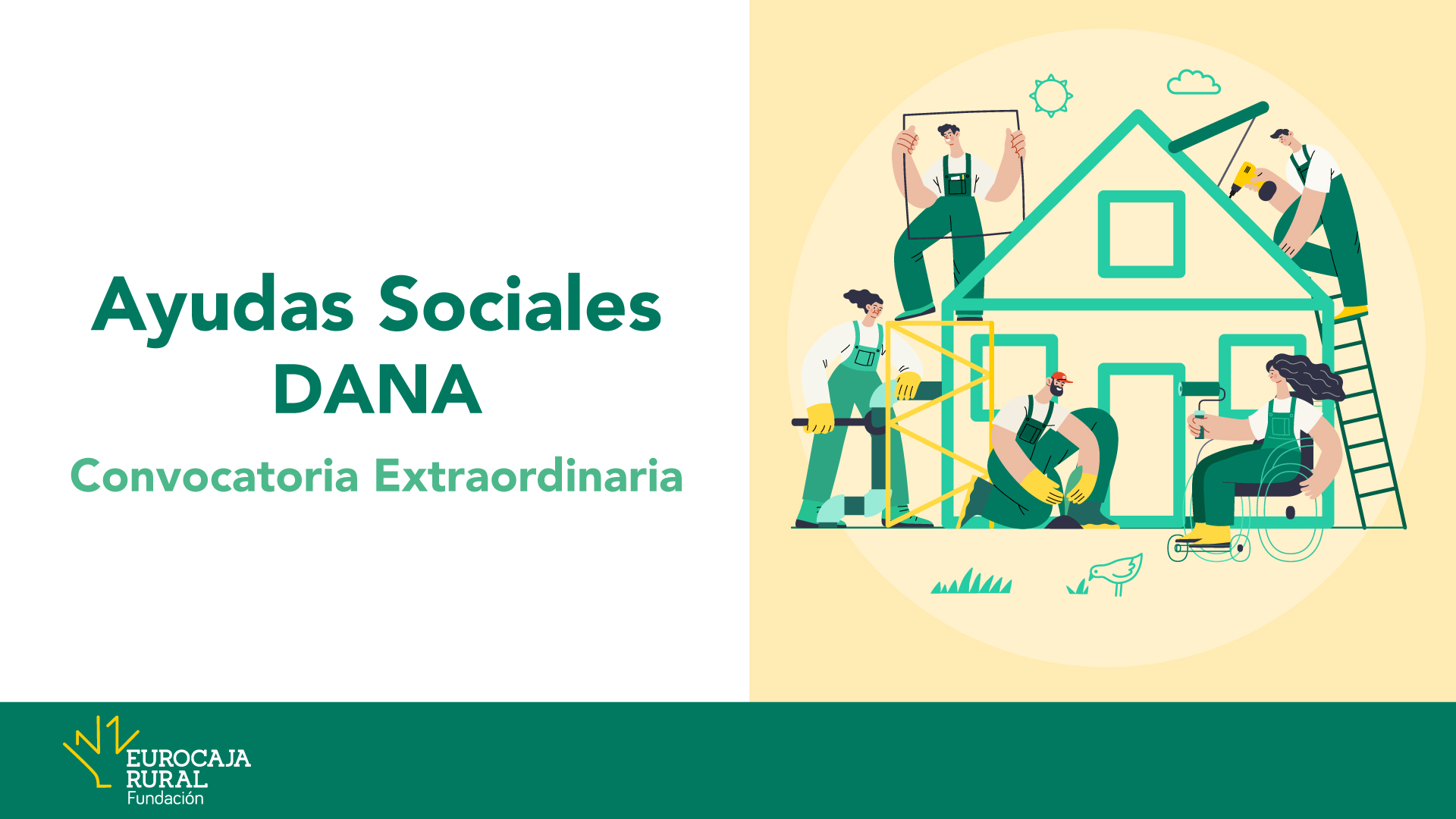 Fundación Eurocaja Rural lanza una convocatoria extraordinaria de 'Ayudas Sociales DANA'
