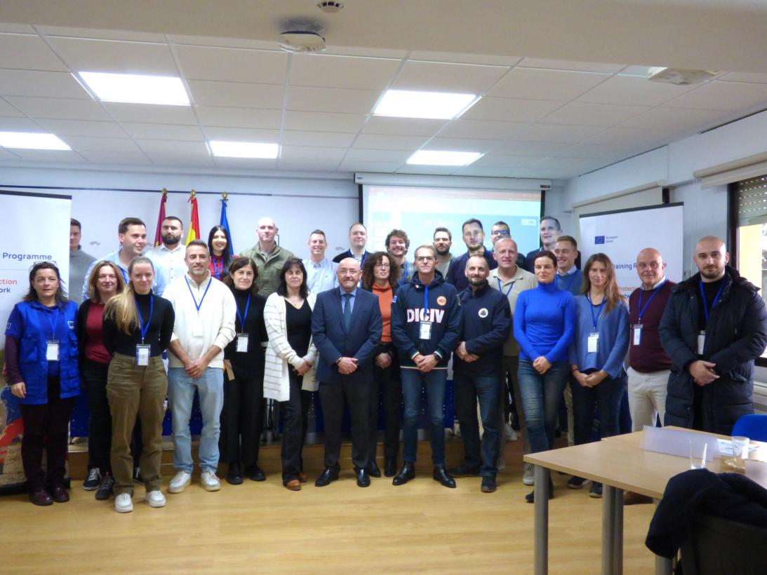 Castilla-La Mancha acoge el curso de Introducción al Mecanismo de Protección Civil de la Unión Europea con 24 participantes de 19 países