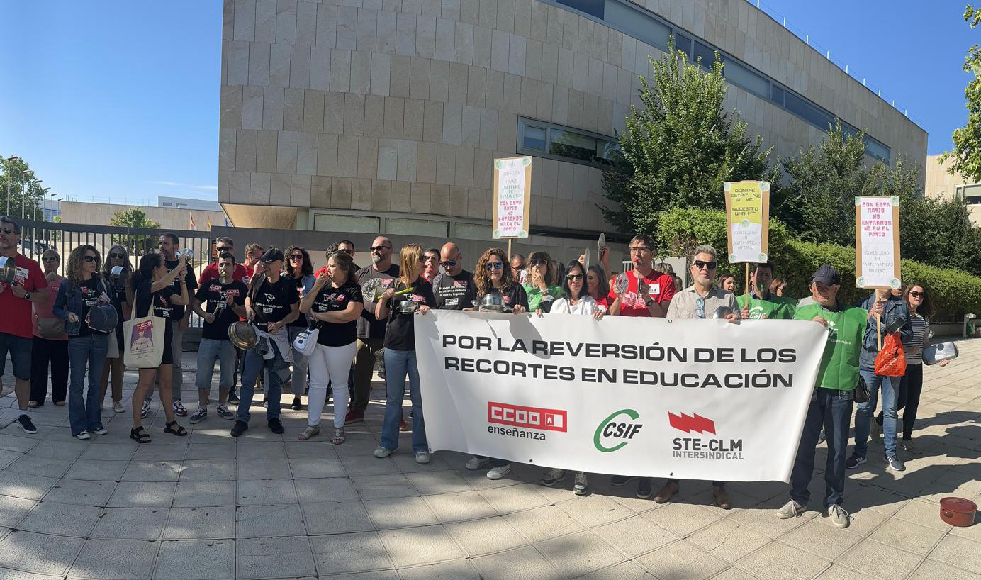STE-CLM, CSIF y CCOO convocan una huelga para el inicio del curso escolar 2024-2025 en Castilla-La Mancha