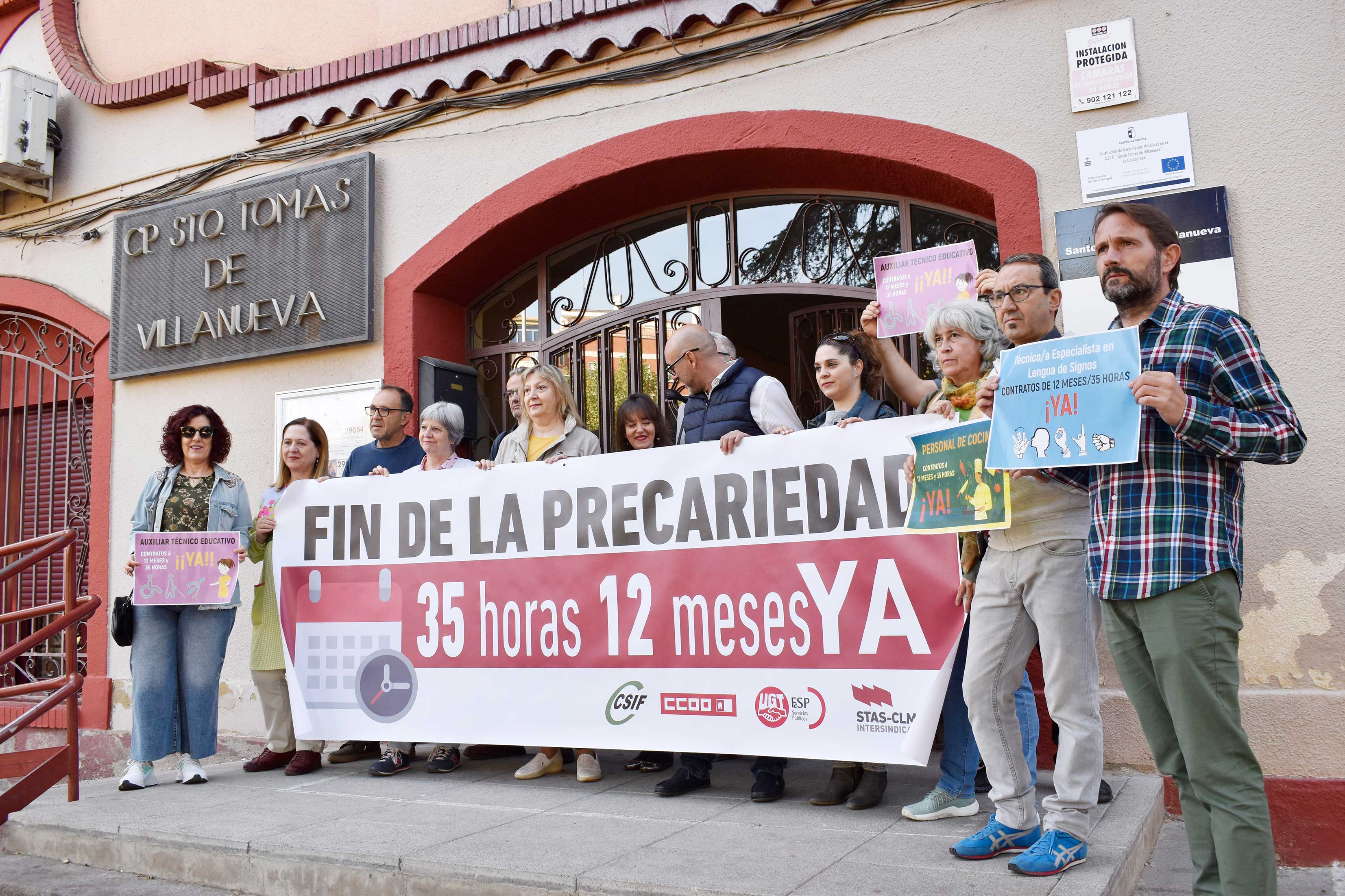 Tercera jornada de movilización del personal laboral fijo-discontinuo de la Consejería de Educación