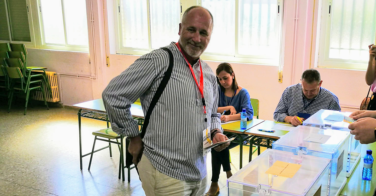 Rafael Quesada, de Unidas-Podemos ha querido agradecer a todos los ciudadanos y personas encargadas del proceso electoral por, los esfuerzos realizados