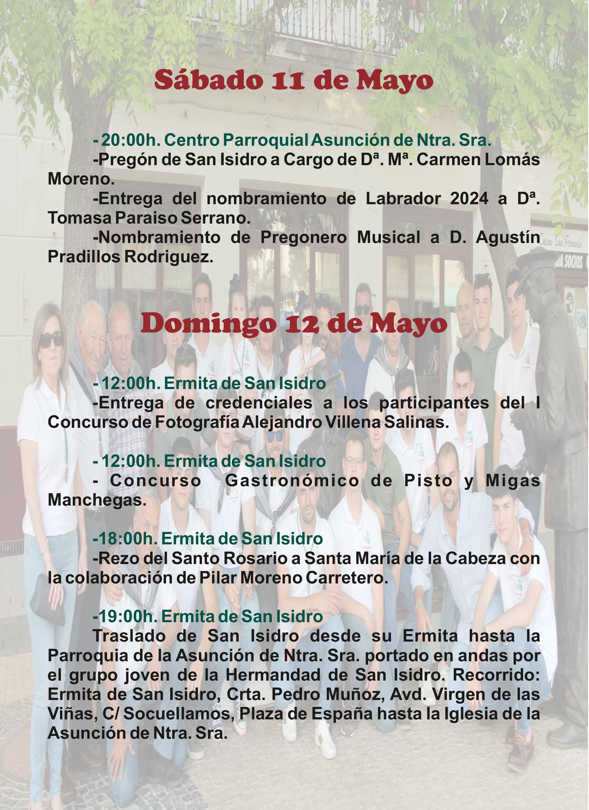 Programa de Actos de San Isidro