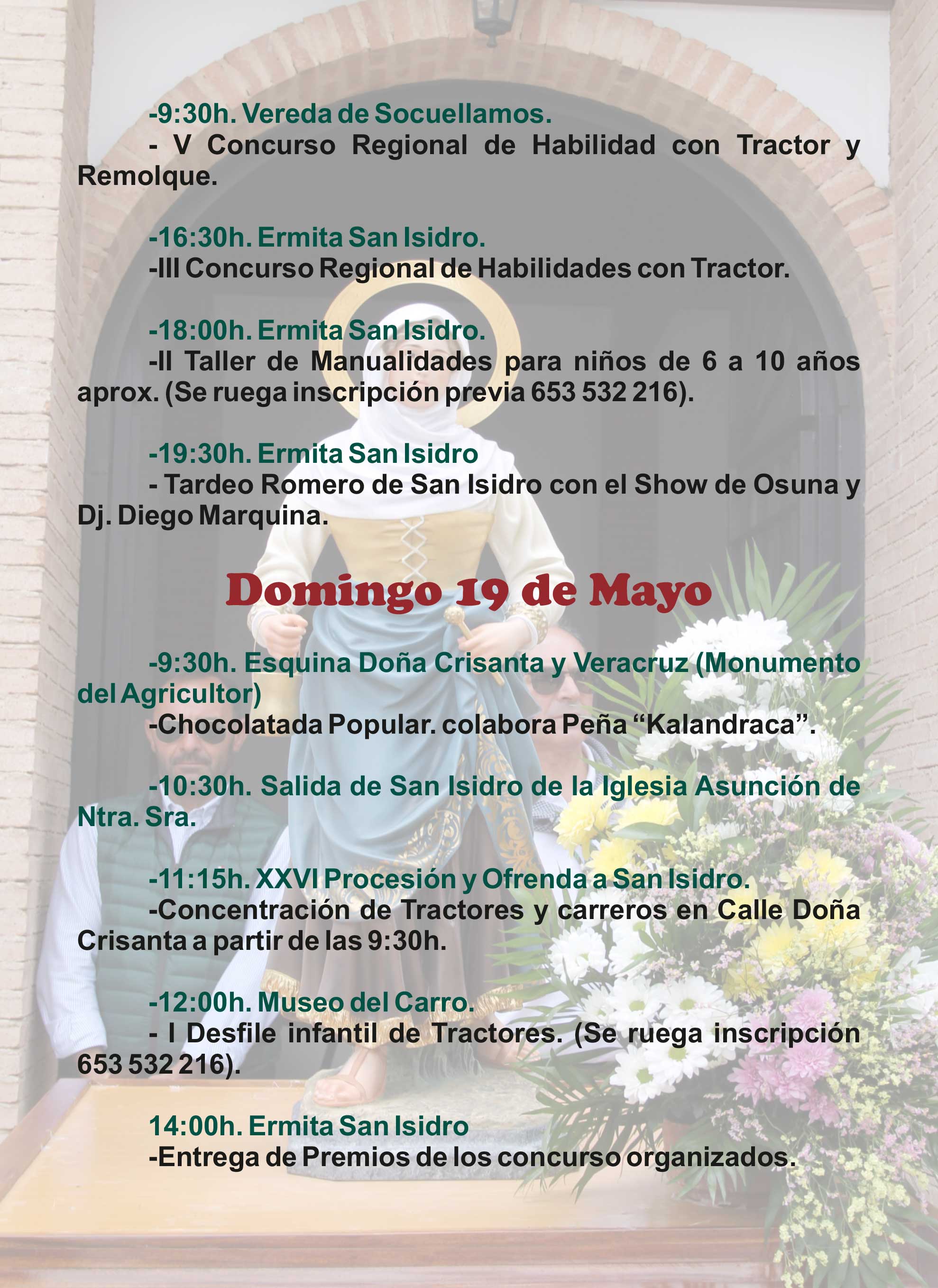 Programa de Actos de San Isidro