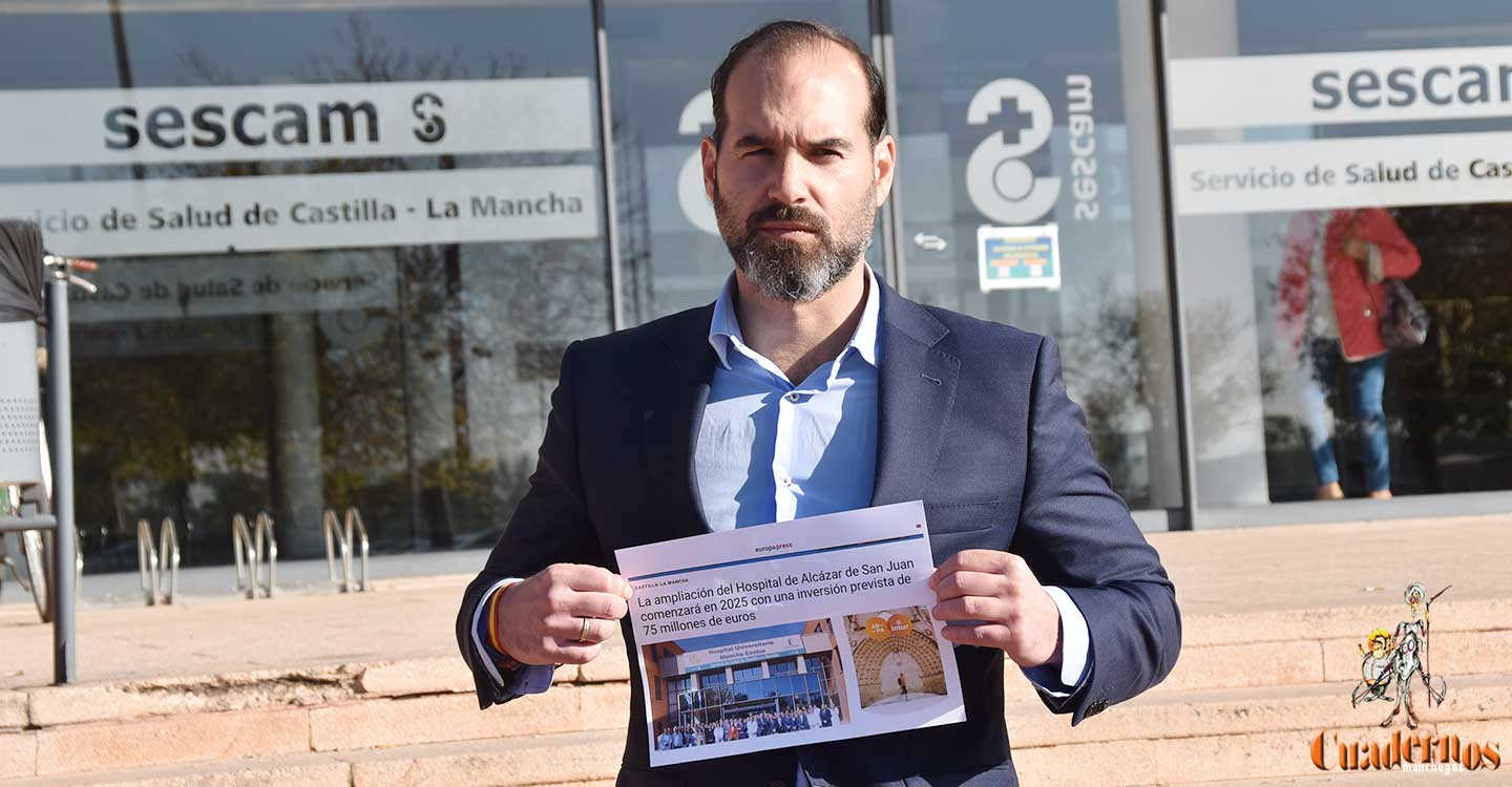 De Sebastián denuncia el abandono y desmantelamiento del Hospital de Tomelloso por parte de la Junta frente a la inversión de 75 millones de euros en beneficio del Hospital de Alcázar de San Juan