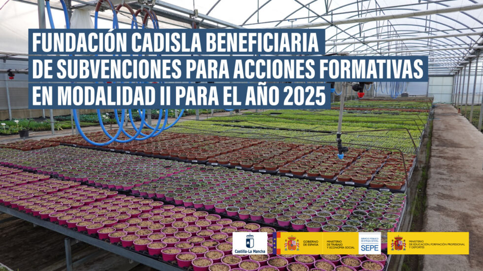 Fundación Cadisla beneficiaria de subvenciones para acciones formativas en Modalidad II para el año 2025
