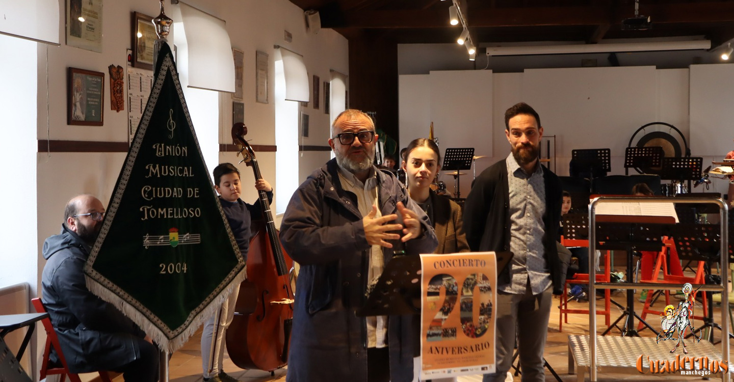 La Unión Musical Ciudad de Tomelloso conmemorará su 20 aniversario con un concierto repleto de sorpresas y buena música