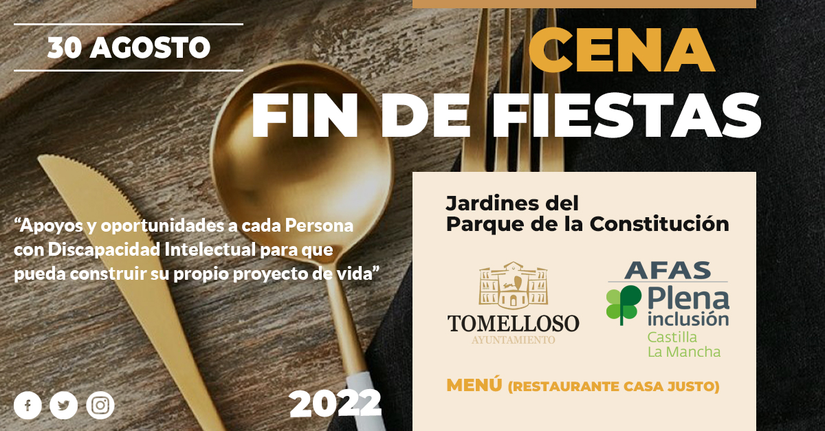 El domingo finaliza el plazo para la reserva de localidades de la Cena Benéfica Fin de Fiestas de Feria
