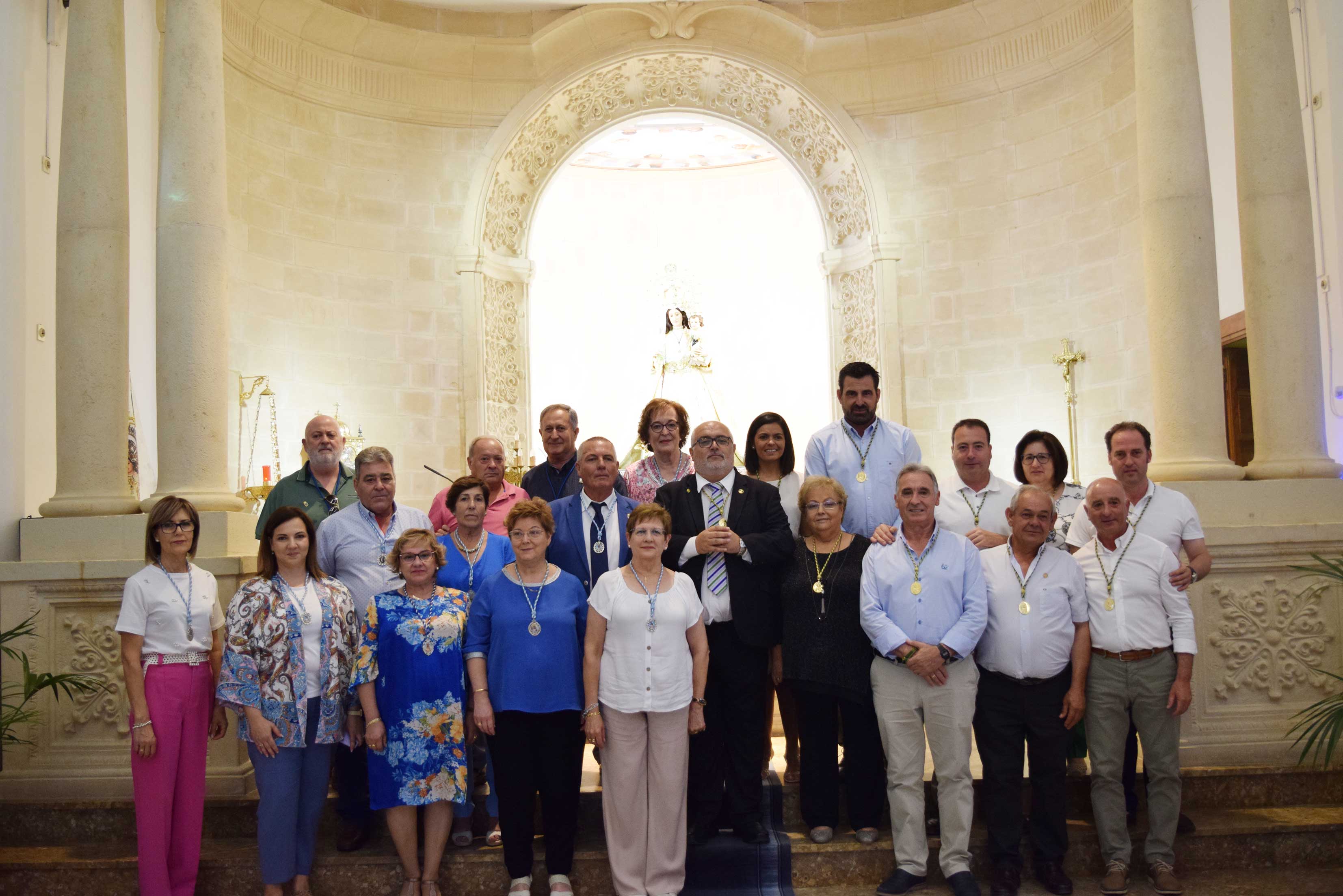 Con una eucaristía celebrada en el Santuario de Pinilla se celebró el décimo aniversario del hermanamiento de las Hermandades de la Virgen de Criptana y la Hermandad del Buen Parto con la Hermandad Virgen de las Viñas