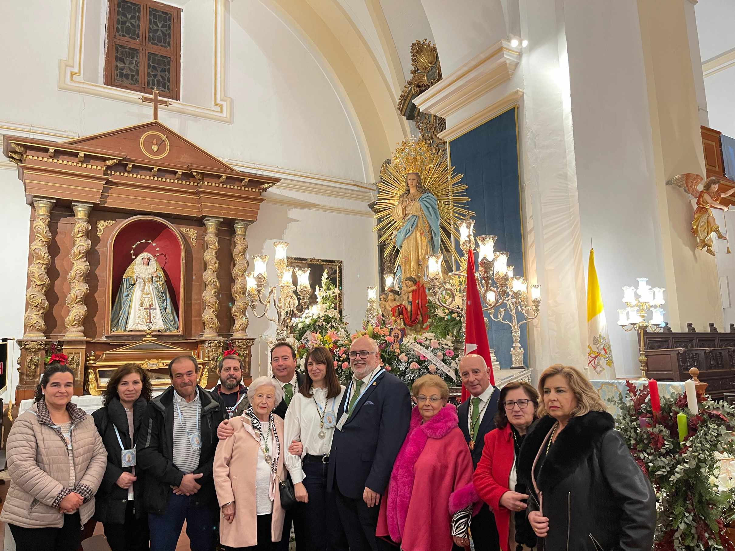 La Hermandad Virgen de las Viñas une lazos de fraternidad con la Hermandad de la Inmaculada Concepción en Herencia