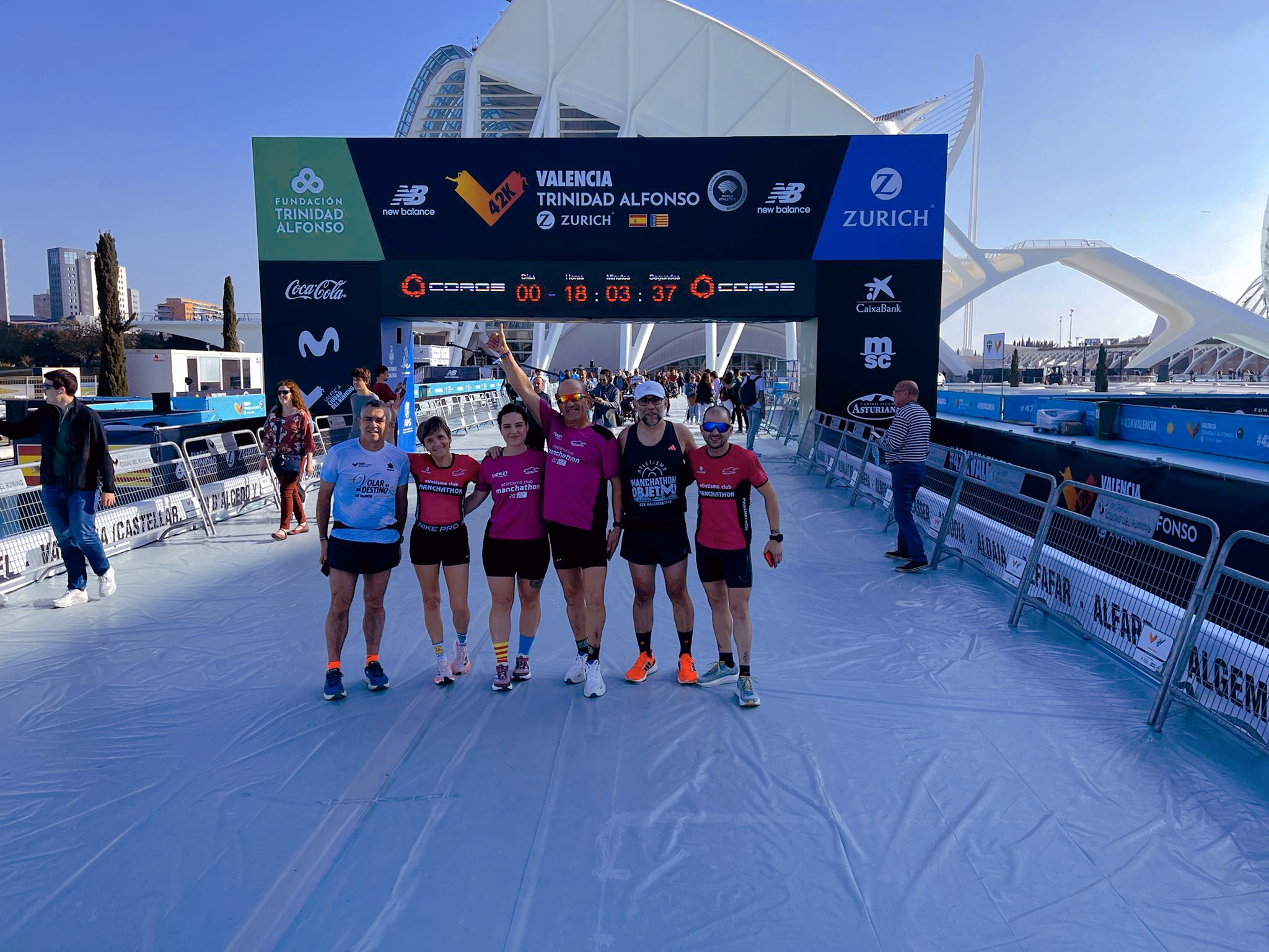 El A.C. Manchathon disfrutó a lo grande de un inolvidable maratón en Valencia