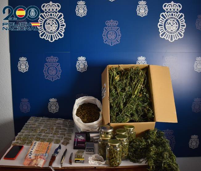 La Policía Nacional desmantela un centro de producción y distribución de marihuana en Tomelloso (Ciudad Real)