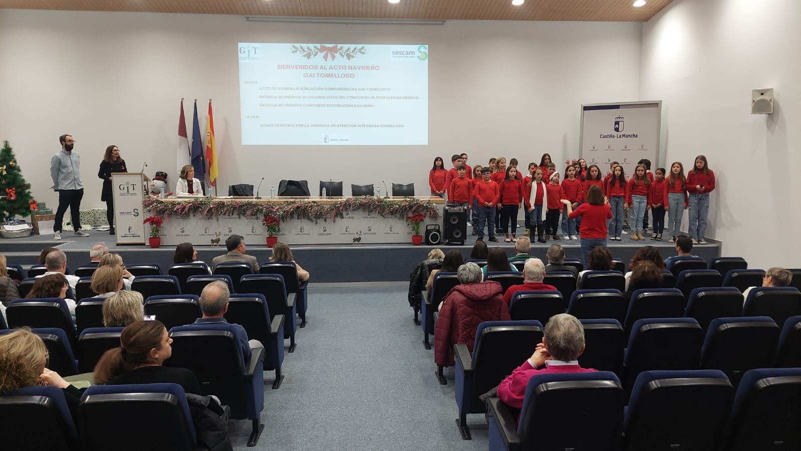 La Gerencia de Atención Integrada de Tomelloso celebra su tradicional acto de Navidad con los escolares del CEIP “José María del Moral