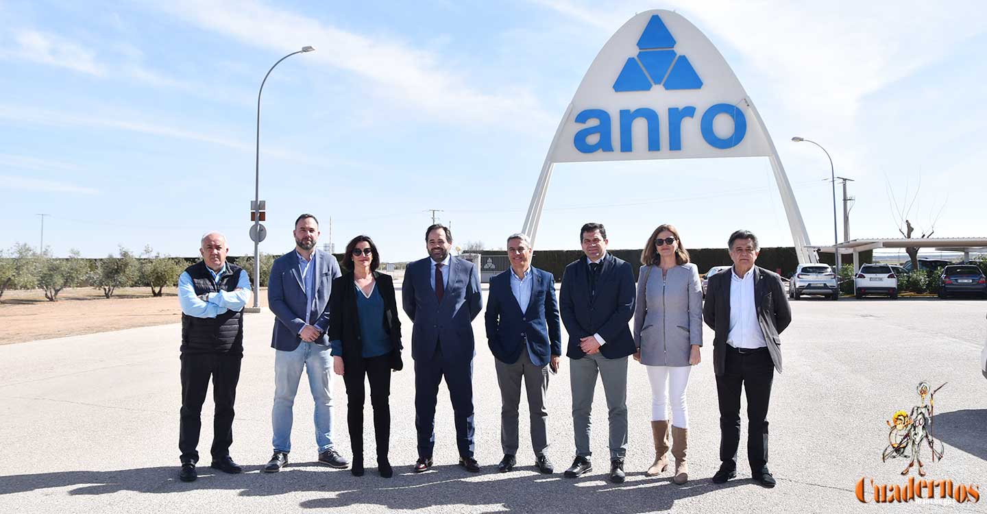 Nuñez visita Anro y explica que en Castilla-La Mancha se tiene que producir un cambio en la política económica