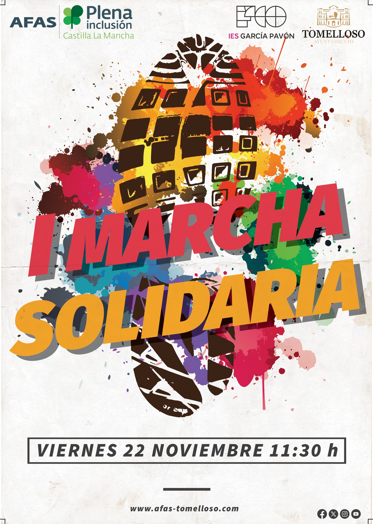 Vuelve con más fuerza que nunca la I Marcha Solidaria que se celebrará en Tomelloso el viernes 22 de noviembre