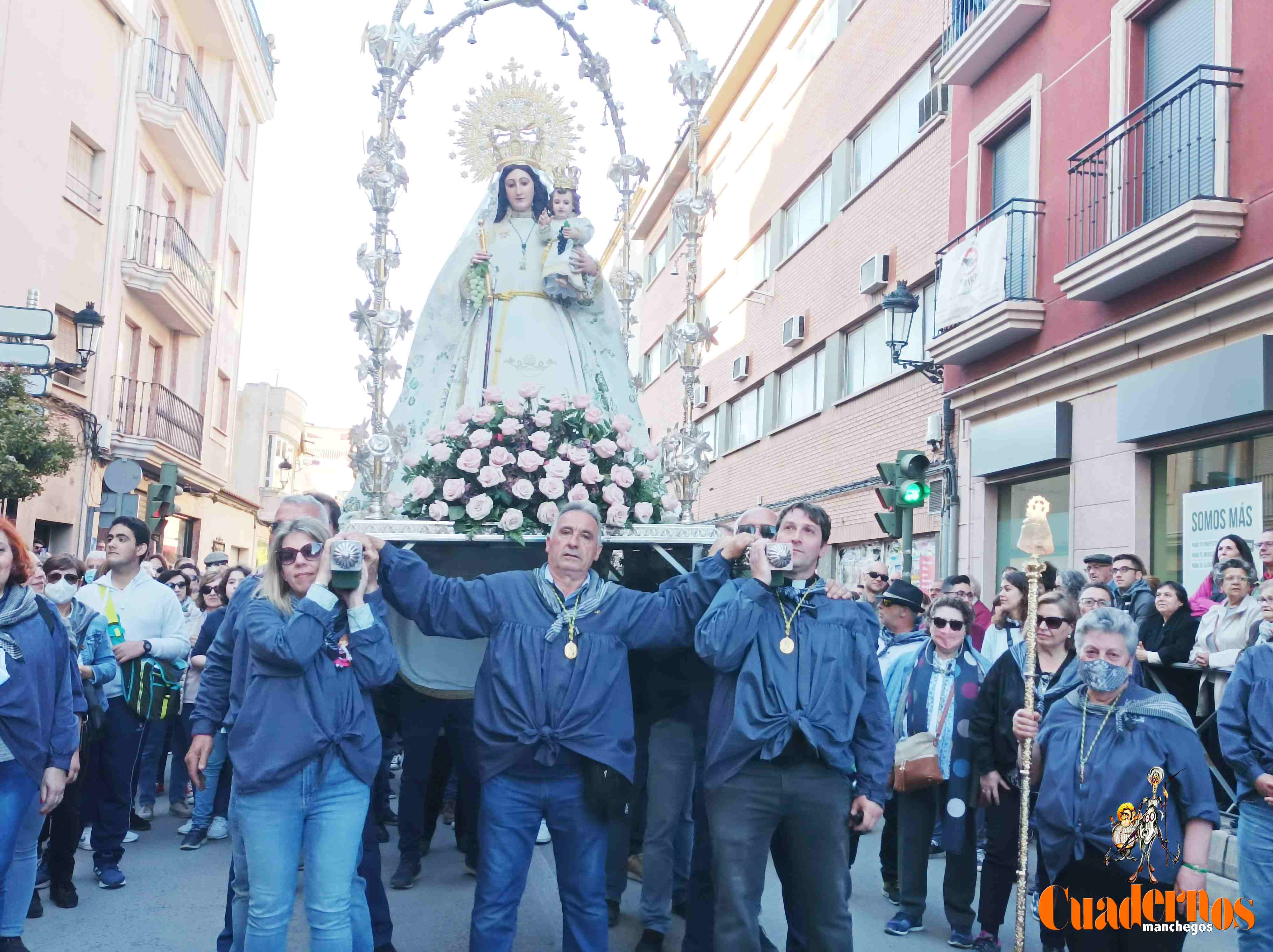 Este año en la Plaza de España de Tomelloso se podrá ver a los romeros frente a la Virgen de la Viñas